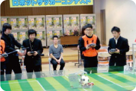 Robot soccer contest